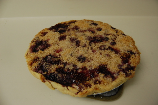 Blackberry Sour Cream Pie